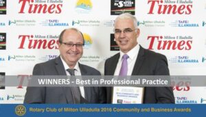 2016 Winner for best in Professional Practice